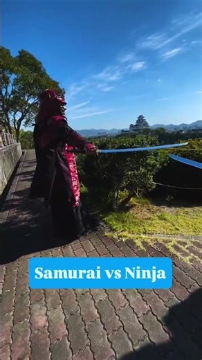 Samurai vs Ninja #shorts #ninja #samurai #castle #japantravel #japaneseculture
