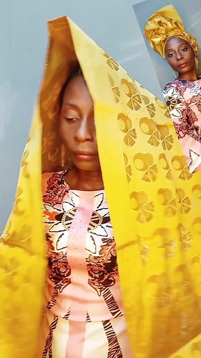 398K views · 4.5K reactions | Time for sego paper scarf tutorial #GoldBridal #scarf #tutorial #headwrap #sego | Gold bridal | Facebook