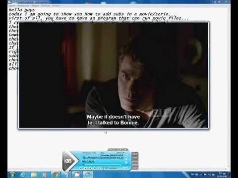 How to add subtitles in a movie(BS player) HD