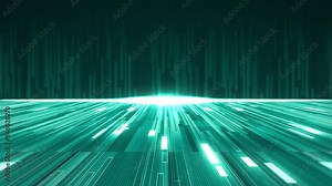 Neon Light Data Streams in Cyberspace, Network Information Technology