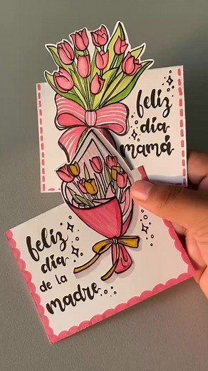 14K views · 148 reactions | "DIY Flower Message Card" >> #viralreelsfb #girlhoodaesthetic #reelsfypシ #reelstrending #fypシ #astheticpost #aestheticposts #claytulip #colorfuljournaling #card #popup #diy #aesthetic #craft #things #girls | Lily Lovely | Facebook