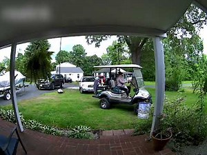 Woman Crashes Golf Cart Into Parked Car - 1504313