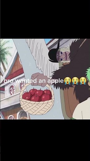Luffy eats explosive apple. #onepiece