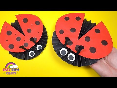 How to Make a Paper Ladybug | Paper Crafts for Kids