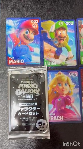 【映画 マリオギャラクシー】映画特典キャラクターカードセットを紹介 #映画 #マリオギャラクシー #マリオブラザーズ #shorts