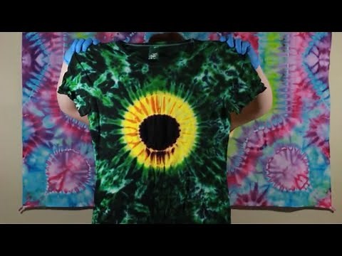 How to Tie Dye a Beautiful Sunflower | Step by Step for Beginners | Tie Dye T-Shirt Patterns