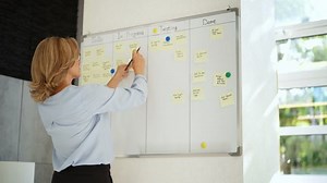 Kanban Business Board Sticky Notes On Stock Footage Video (100% Royalty-free) 1094198695 | Shutterstock