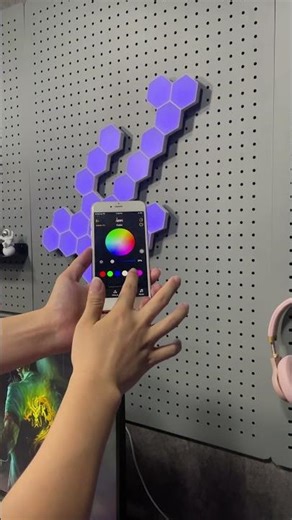 🎨 An Artwork Made of Light!#ledlights #lamp #diy #shorts