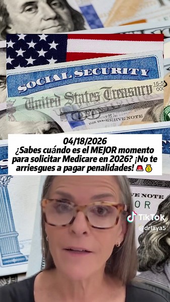 ¿Sabes cuándo es el MEJOR momento para solicitar Medicare en 2026? ¡No te arriesgues a pagar penalidades! 🚨💰 #Medicare #nacido1961 #seguro #salud #fyp #segurosocial #ssa
