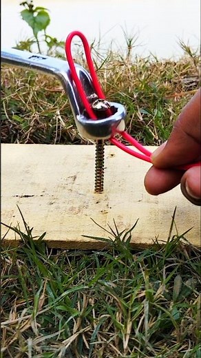 Tie Anything Securely Using a Wrench & Rope | Satisfying Tool Trick🪢ToolHack✅ #WrenchHack #RopeTrick