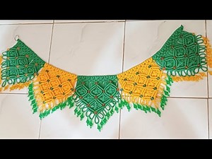 Macrame Toran design 2022/ Macrame Toran Full Tutorial in Marathi@ Ashwini Macrame Art