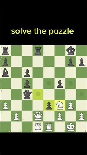 Can You Solve This Intermediate Chess Puzzle? ♟️#ChessPuzzle#IntermediateChess#ChessTactics#MateIn2