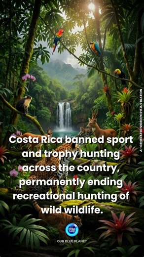 In 2012, Costa Rica became the first country in the Americas to completely prohibit sport and trophy hunting. A reform of the nation’s Wildlife Conservation Law classified the recreational killing of wild animals as a criminal offense—an unprecedented legal move to strengthen biodiversity protection. The decision went beyond environmental policy; it reflected a national commitment to preservation. By outlawing hunting for entertainment, Costa Rica prioritized conservation over exploitation and r
