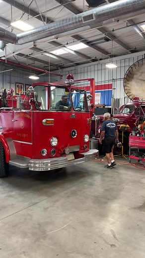 ENGINE 51 is alive, Thank you Rick for replacing the electric fuel pump and making engine 51 move under her own power... This is a 1965 Crown that served as LA County Fire Engine 60 and as fictional engine 51 from the tv show “EMERGENCY!” | Los Angeles County Fire Museum