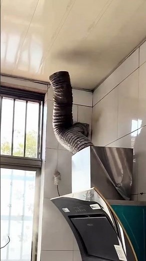 Flexible Aluminum Duct Installation for Kitchen Exhaust