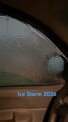 Window smashing ice storm #homestead #icestorm