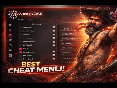 WINDROSE TRAINER: KIZAR MENU INSTANT BUILD & CRAFT! 🛠️⚡️