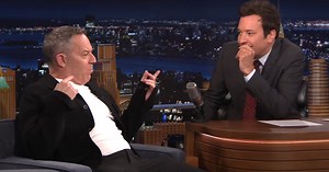 Jimmy Fallon Fawns All Over MAGA Late-Night Host Greg Gutfeld in Softball Chat