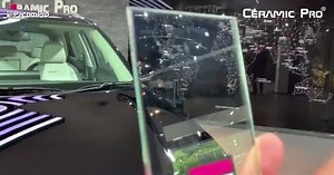 Why #CeramicPro? Ceramic Pro is the only 9H glass coating that crystallises & we prove it all the time! Glass sample with crystallised #CeramicPro9H coating on it! | Ceramic Pro Coimbatore