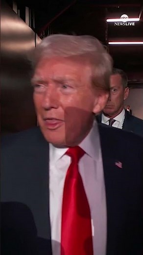 Donald Trump walks out at the RNC