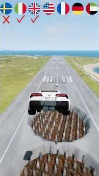 Car VS Spikes？#beamngdrive #beamngrao #beamng #car #cars