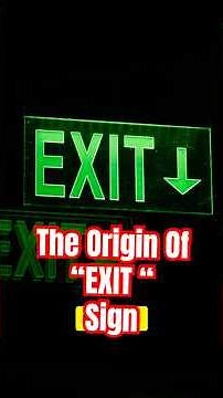 Why EXITSigns Look Like That & Who Decided?