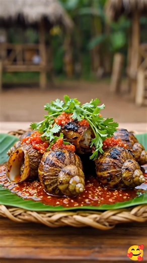 Giant Snail Cooking 😱 | Tribal Village Food 🐌🔥