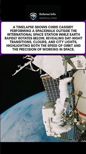ISS Spacewalk Timelapse 🌍🚀 | Astronaut Chris Cassidy Working Above Earth
