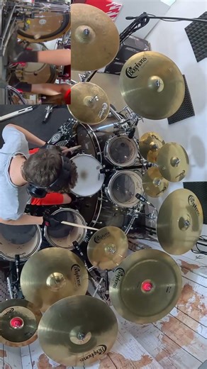 ANGRA | THE TEMPLE OF HATE | 15 Y/O DRUMMER | BOSPHORUS CYMBALS | REMASTER #shorts #6