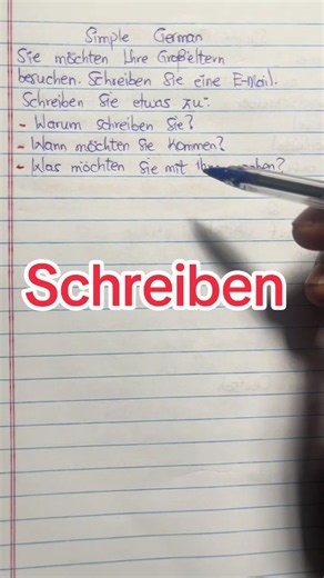 Simple German for beginners in German 🇩🇪#fyp #german #learninggerman