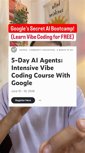 Google Free AI Course 2026 | Learn 5 Day AI Agents & Vibecoding