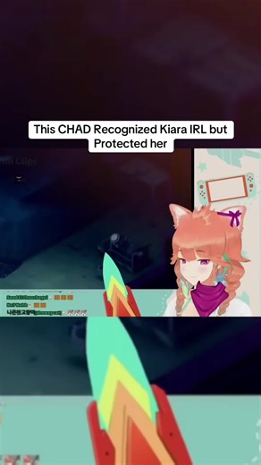 This CHAD Recognized Kiara IRL but Protected her #vtuber #hololive #takanashikiara