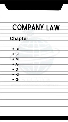 🔥Important Chapters For Company Law Group I New Syllabus CS Executive in CS Exams ✌️#group #csexam