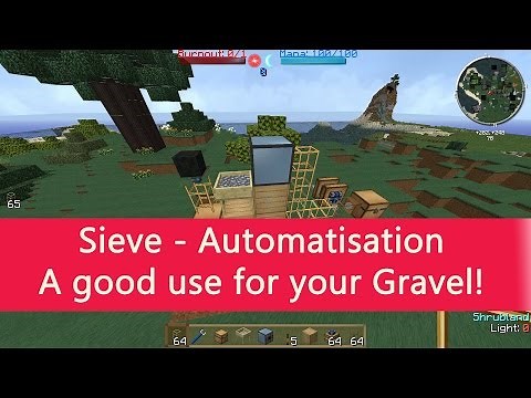 Minecraft Tutorial: Sieve Automatisation and a good use for your Gravel!