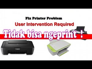 printer error user intervention required - cannot print
