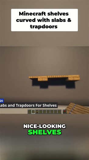 DIY Minecraft Shelves — Easy Slabs & Trapdoors!