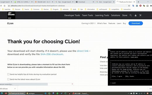 安装SFML配合CLion使用