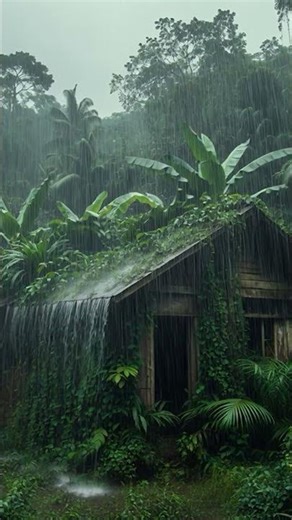 Rainforest Rainstorm Sounds for Relaxing, Focus or Deep Sleep. Ambient Nature