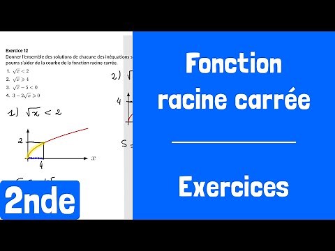 Exercices : Fonction racine carrée (fonction de référence)