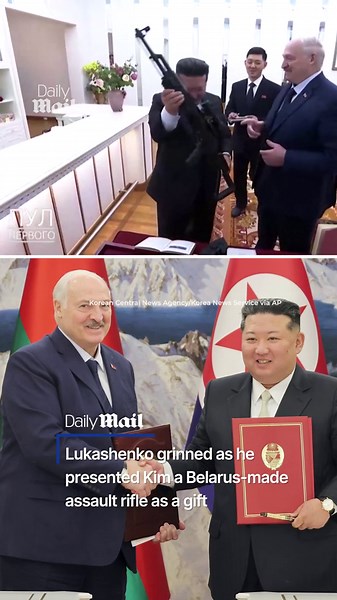 Belarus' president brings Kim Jong Un bizarre gift from home