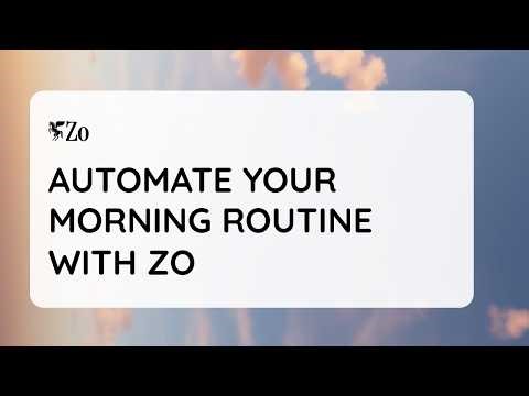 How to Automate your Mornings with Zo Computer (Step-by-step)