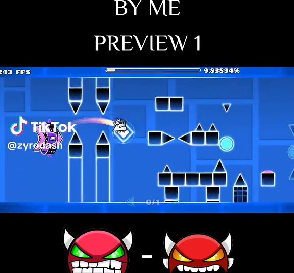 FINGERDASH V3: Epic Geometry Dash Preview