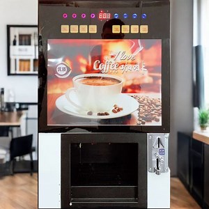 [Hot Item] Commercial Automatic Coffee Vending Machine with Coin Operated Coffee Vending Machine