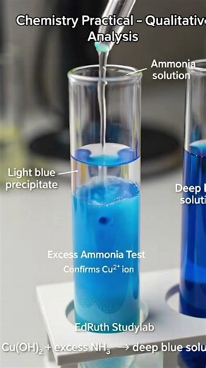 qualitative analysis -Test for Cu²+ or copper (ii)