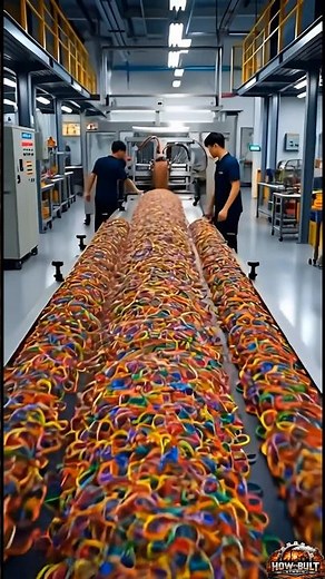 How Rubber Bands Are Made | Satisfying Factory Process