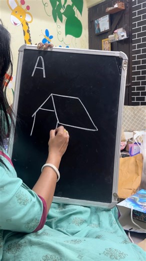 Easy House 🏡 drawing with letter A #art #debikaartcentre #drawingtutorial #numbers #lettering #househunting | Debika Art Centre