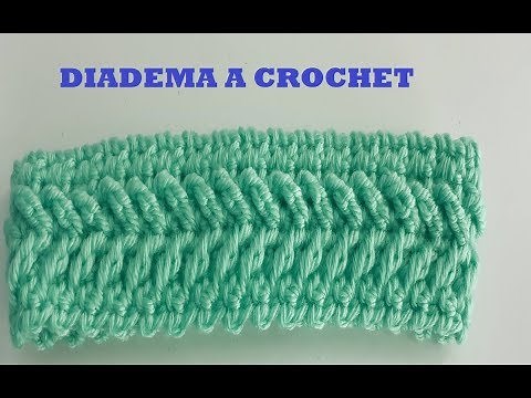 Diadema a crochet - paso a paso, facil y rapido