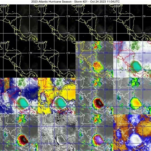 2023 Atlantic Hurricane Season Timelapse: Tracked Storm #21