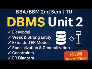 DBMS Unit 2 | Introduction to Database Management System | BBA/BBM 2nd Semester TU