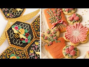 Amazing decorated cookies | 30 minutes of relaxing royal icing cookie decorating
